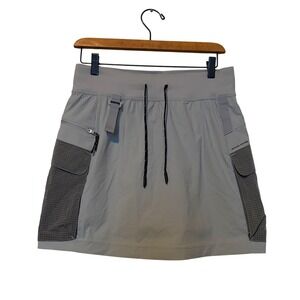 Lululemon Size 8 Skirt Athletic Performance Gray Cargo Pocket Detours Welcome